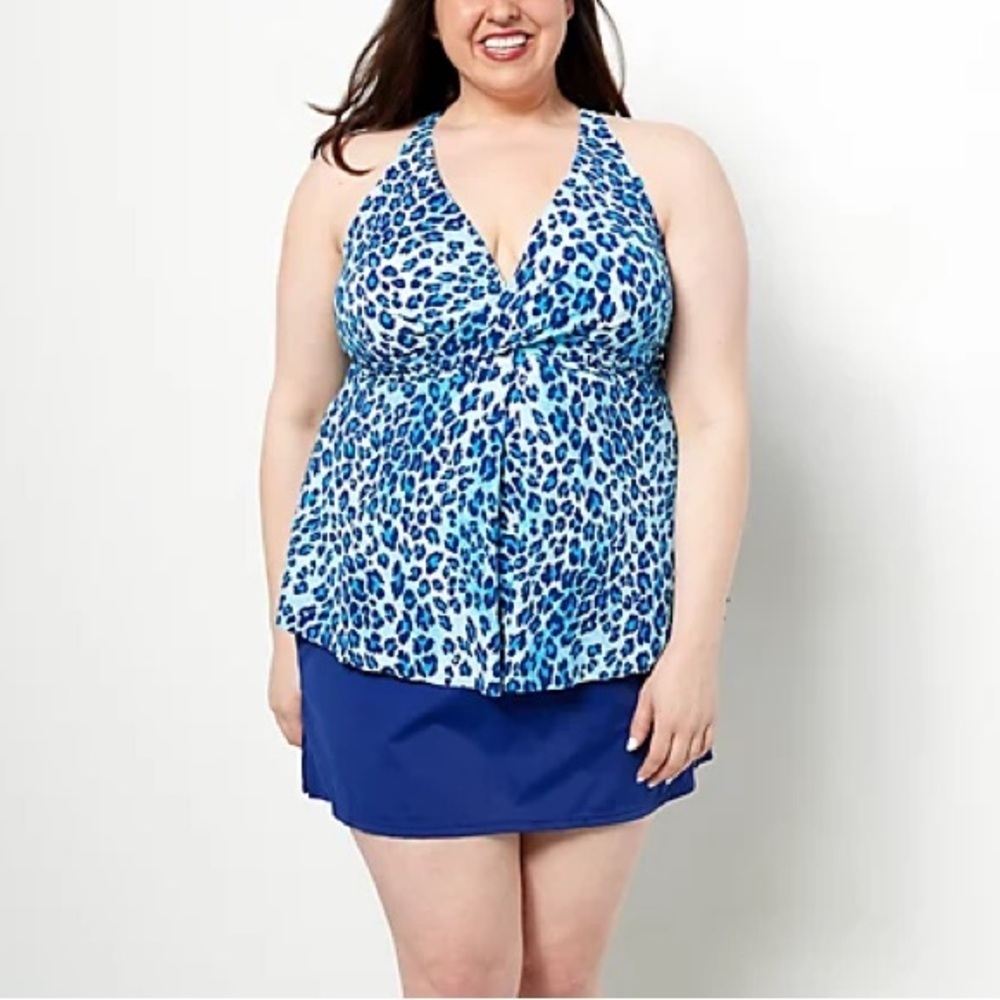 Kim Gravel x Swimsuits For All Twist Fly-Away Top & Skirt Set